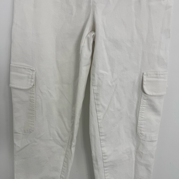 Quince Women’s White Cargo Pants | High Rise Utility Style | Size 26 - Picture 4 of 15